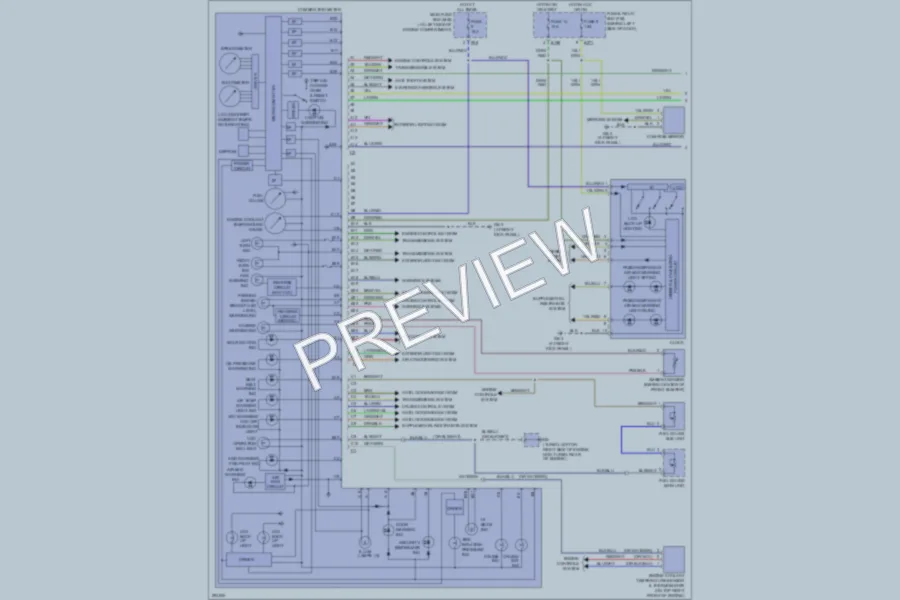 2008 Subaru Forester Instrument Cluster wiring diagram preview