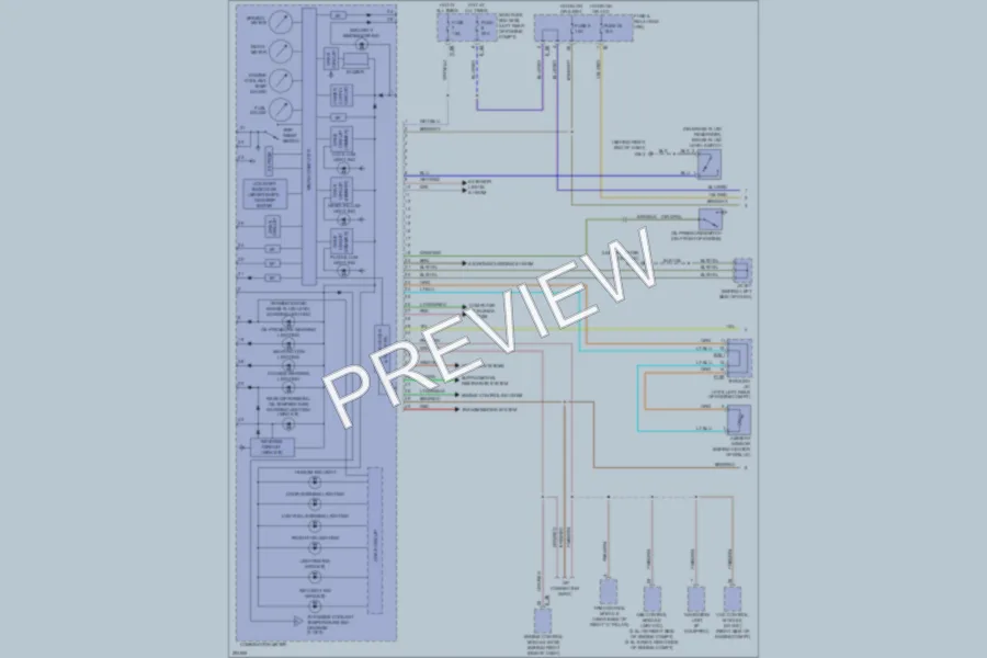 2008 Subaru ImprezaWRX Instrument Cluster wiring diagram preview