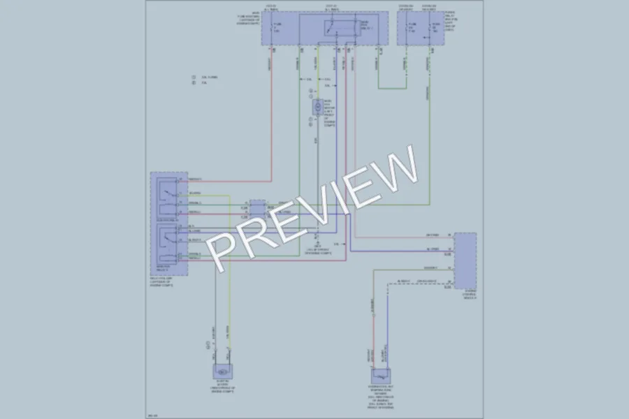 2008 Subaru Legacy Cooling Fan wiring diagram preview