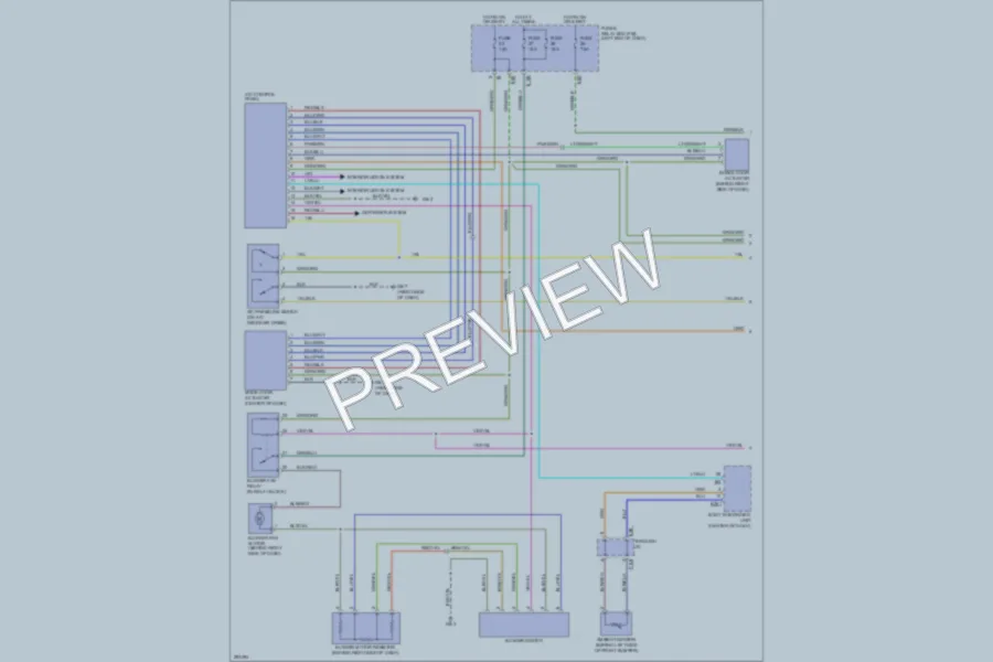 2008 Subaru Outback Air Conditioning wiring diagram preview