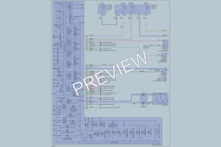 2008 Subaru Outback Instrument Cluster wiring diagram preview