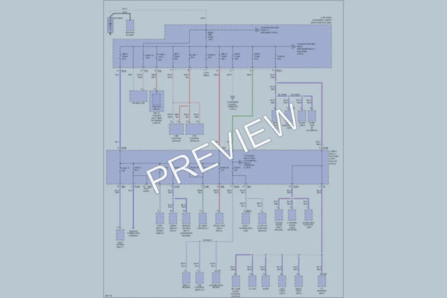 2008 Subaru Outback Power Distribution wiring diagram preview