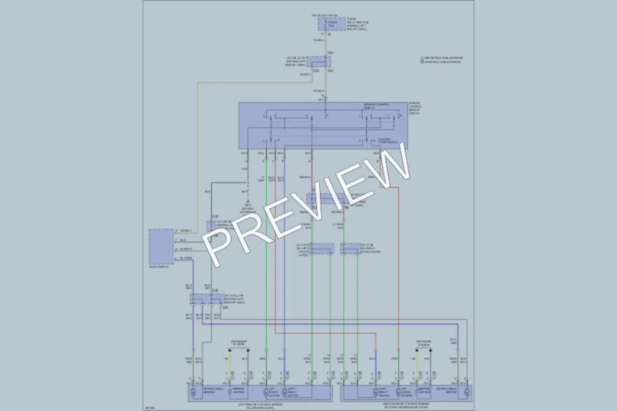 2008 Subaru Tribeca Power Mirrors wiring diagram preview