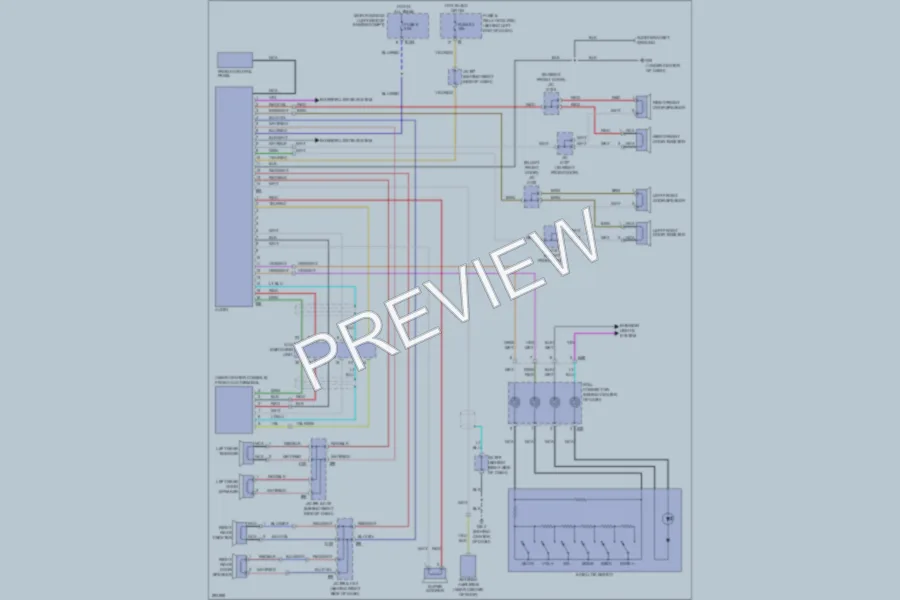 2008 Subaru Tribeca Radio wiring diagram preview