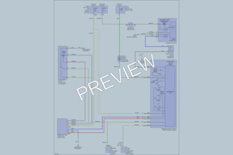 2008 Subaru Tribeca Wiper Washer wiring diagram preview