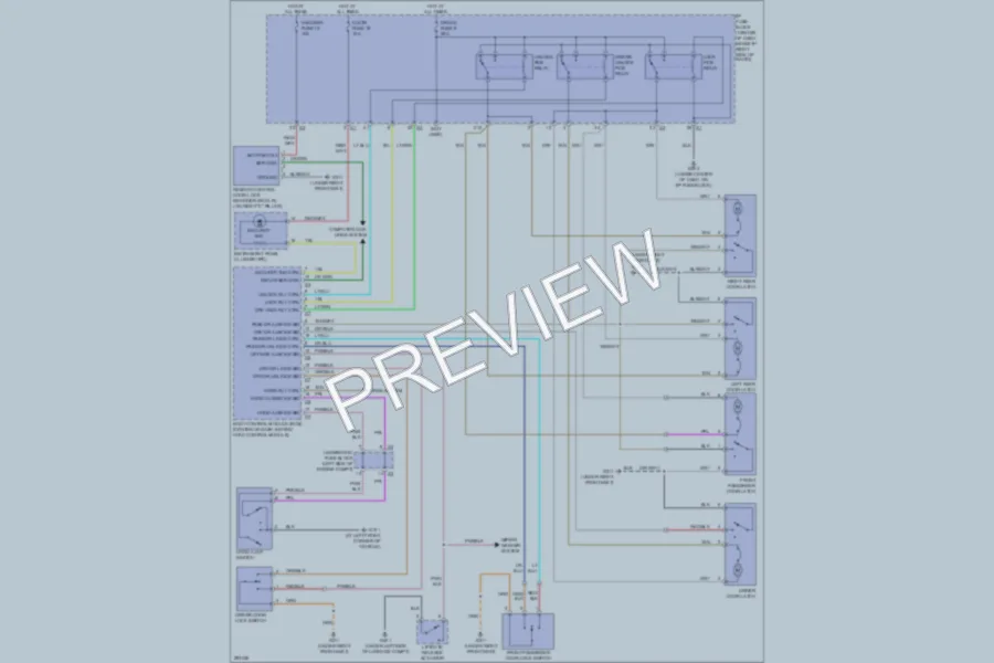 2008 Suzuki XL7 Power Door Locks wiring diagram preview