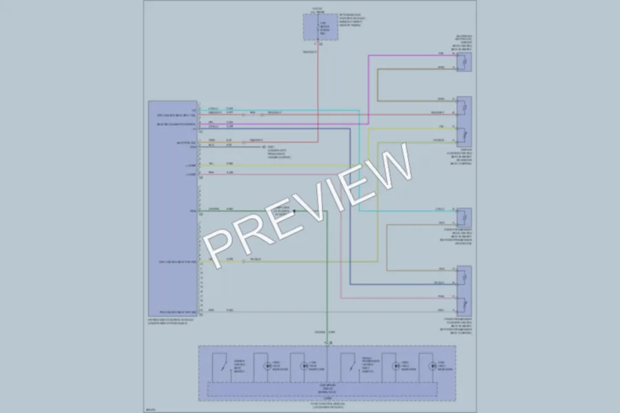2008 Suzuki XL7 Power Seats wiring diagram preview
