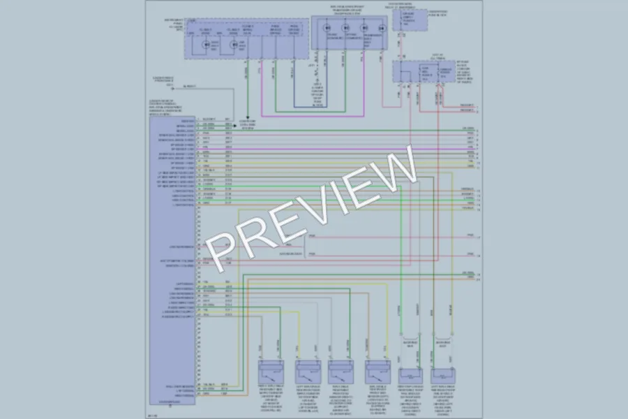 2008 Suzuki XL7 Supplemental Restraints wiring diagram preview