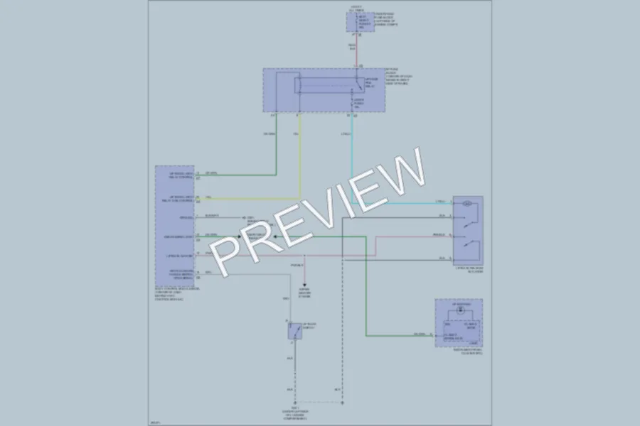 2008 Suzuki XL7 Trunk Tailgate Fuel Door wiring diagram preview