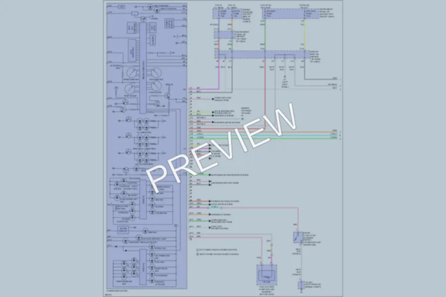 2008 Toyota Avalon Instrument Cluster wiring diagram preview