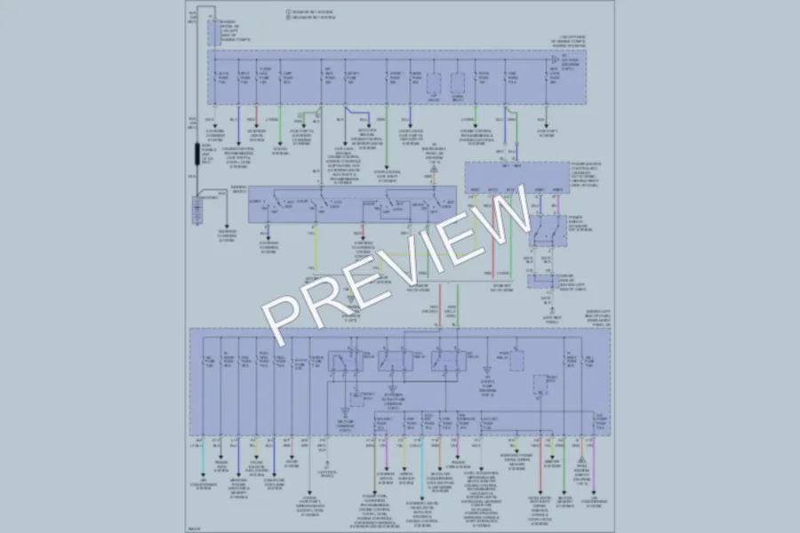 2008 Toyota Avalon Power Distribution wiring diagram preview