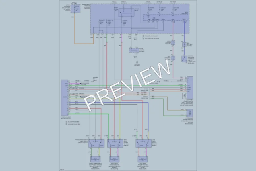 2008 Toyota Camry Power Windows wiring diagram preview