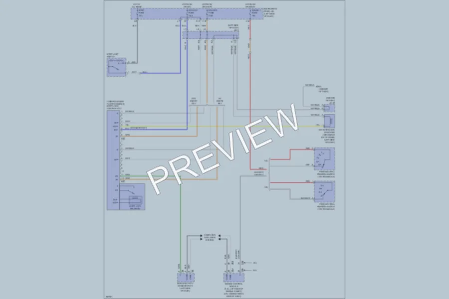 2008 Toyota Camry Shift Interlock wiring diagram preview