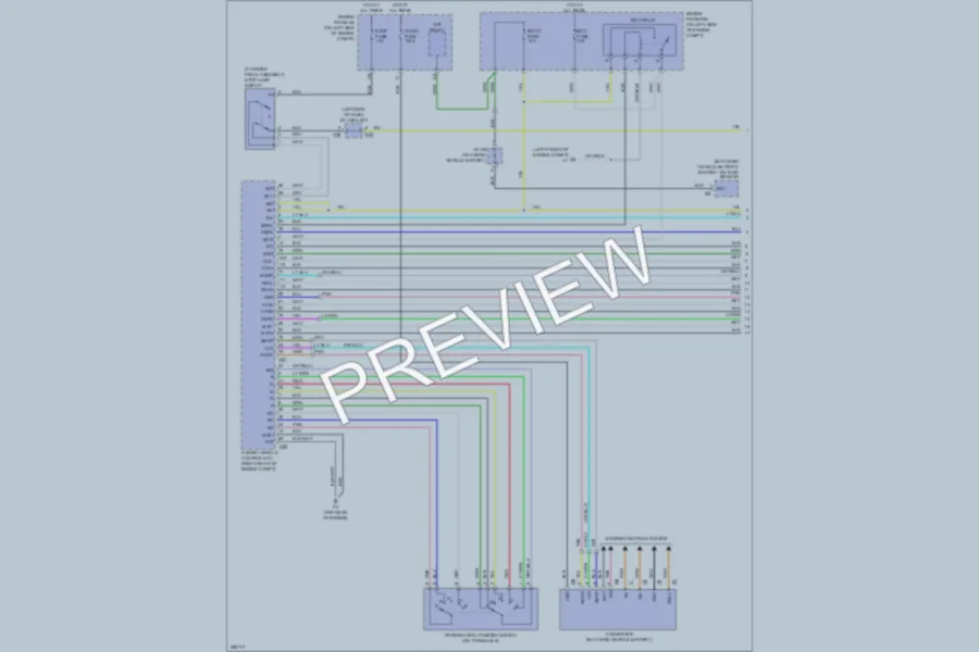 2008 Toyota Camry Transmission wiring diagram preview
