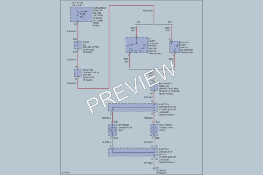 2008 Toyota Corolla Exterior Lights wiring diagram preview