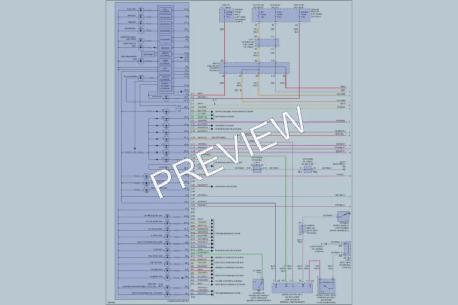 2008 Toyota FJCruiser Instrument Cluster wiring diagram preview