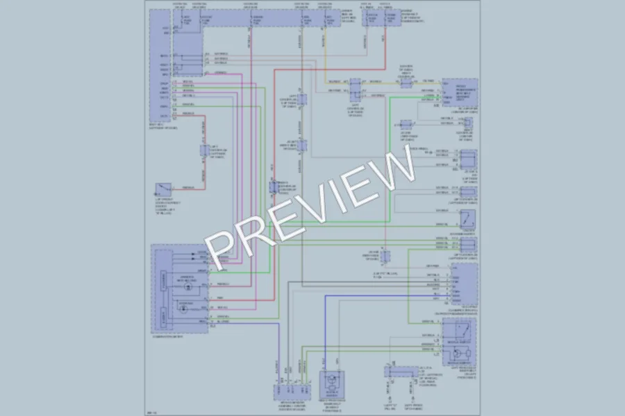 2008 Toyota FJCruiser Warning Systems wiring diagram preview