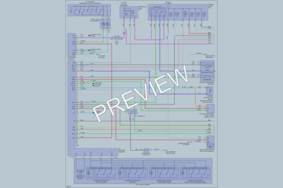 2008 Toyota Highlander Air Conditioning wiring diagram preview