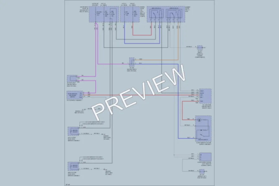 2008 Toyota Highlander Defoggers wiring diagram preview