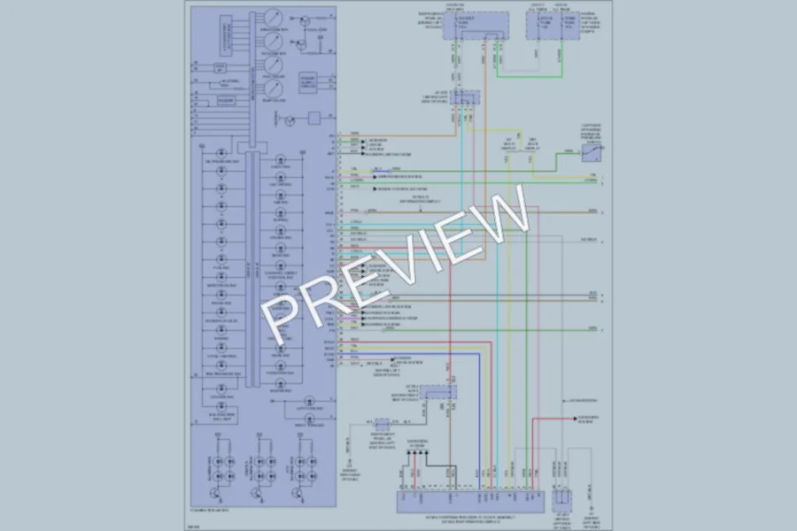 2008 Toyota Highlander Instrument Cluster wiring diagram preview