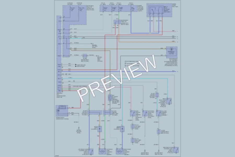 2008 Toyota Highlander Interior Lights wiring diagram preview