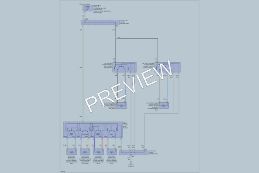 2008 Toyota Highlander Power Seats wiring diagram preview
