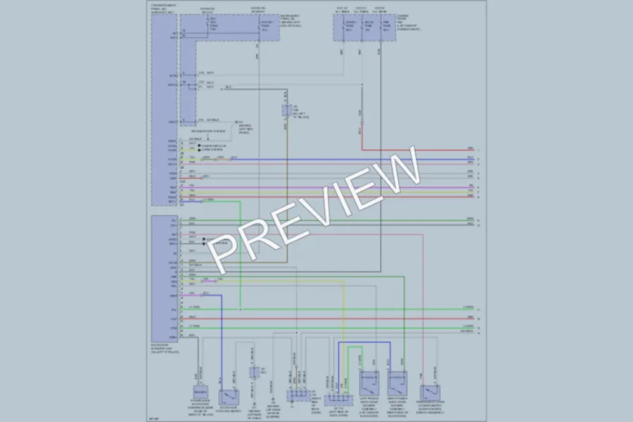 2008 Toyota Highlander Trunk Tailgate Fuel Door wiring diagram preview
