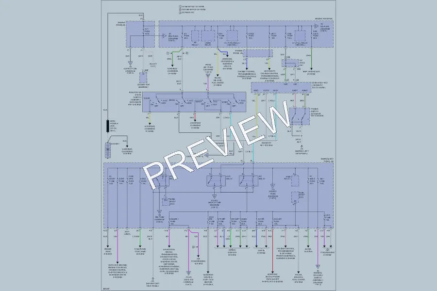 2008 Toyota HighlanderHybrid Power Distribution wiring diagram preview