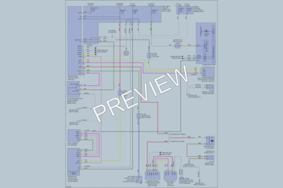 2008 Toyota HighlanderHybrid Power Top Sunroof wiring diagram preview