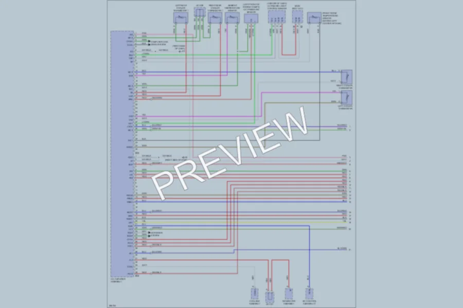 2008 Toyota LandCruiser Air Conditioning wiring diagram preview