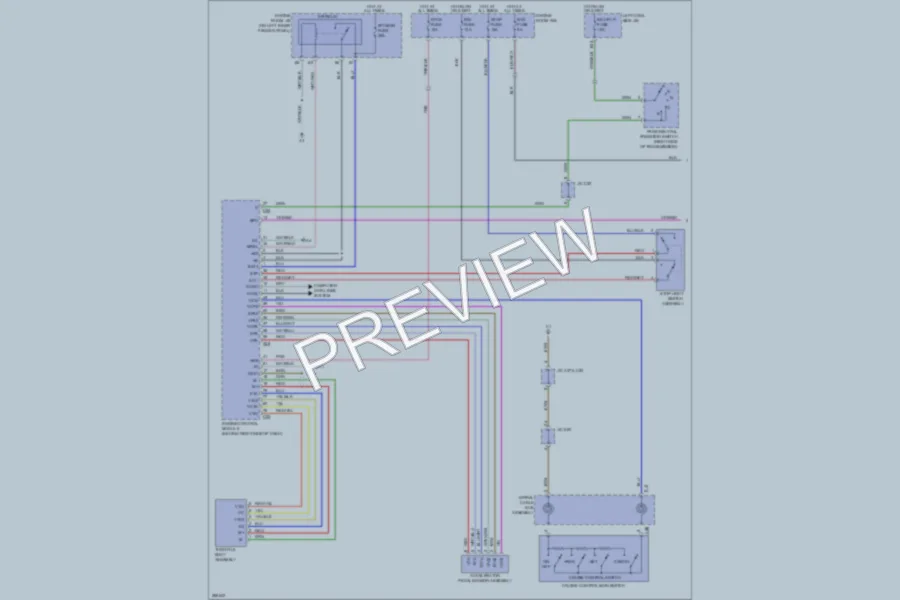 2008 Toyota LandCruiser Cruise Control wiring diagram preview