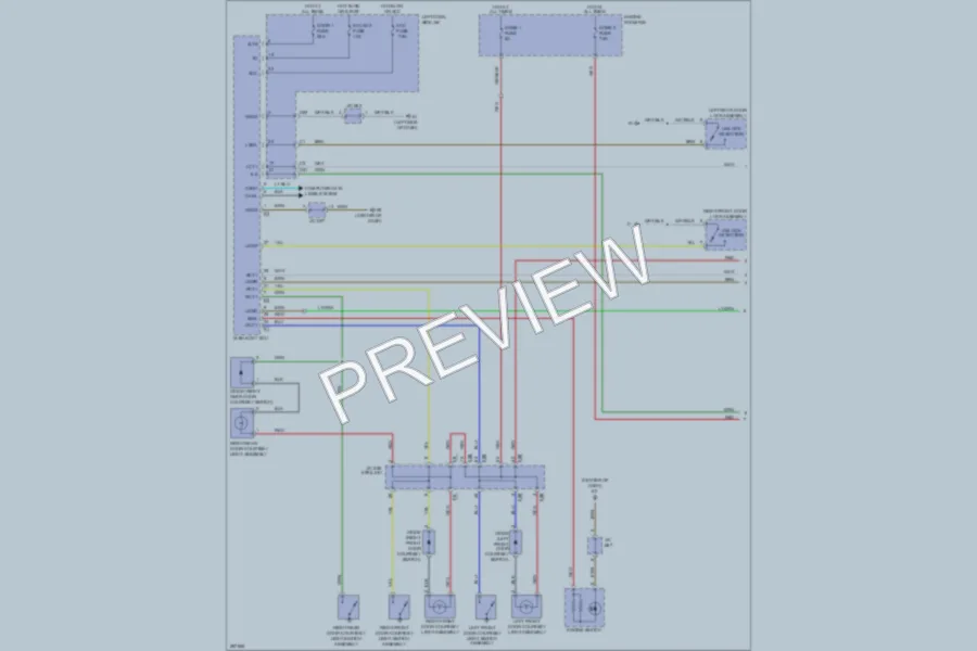 2008 Toyota LandCruiser Interior Lights wiring diagram preview