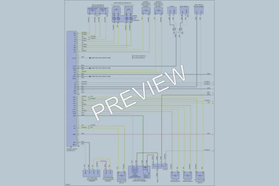 2008 Toyota LandCruiser Supplemental Restraints wiring diagram preview