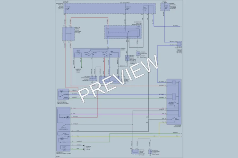 2008 Toyota Matrix Air Conditioning wiring diagram preview