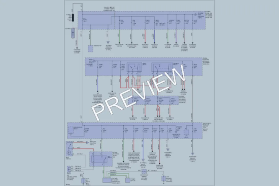2008 Toyota Matrix Power Distribution wiring diagram preview
