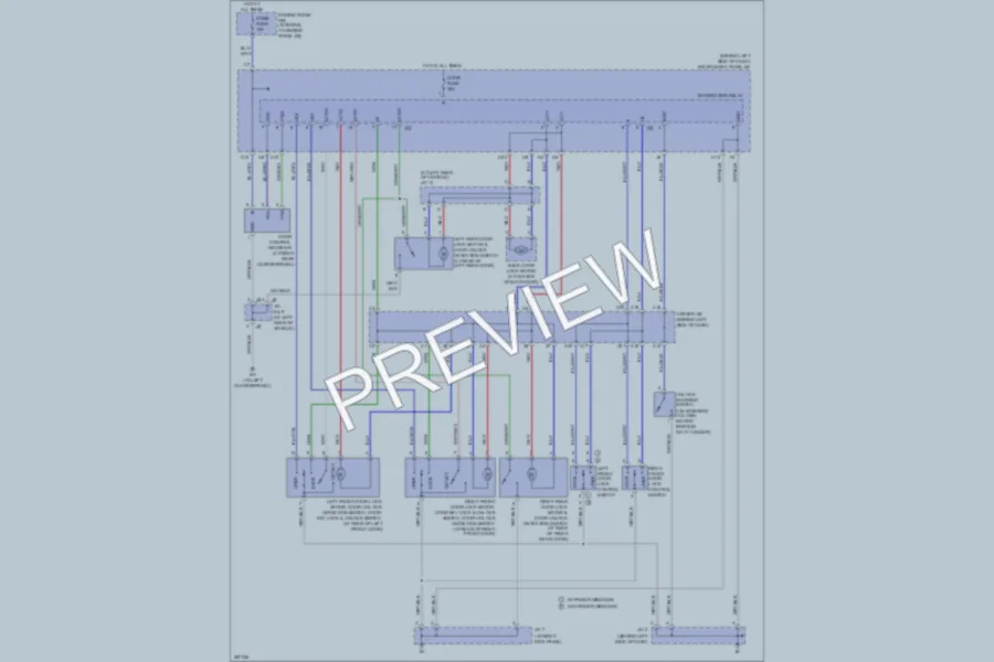 2008 Toyota Matrix Power Door Locks wiring diagram preview