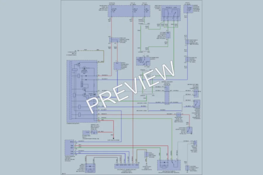 2008 Toyota Matrix Warning Systems wiring diagram preview
