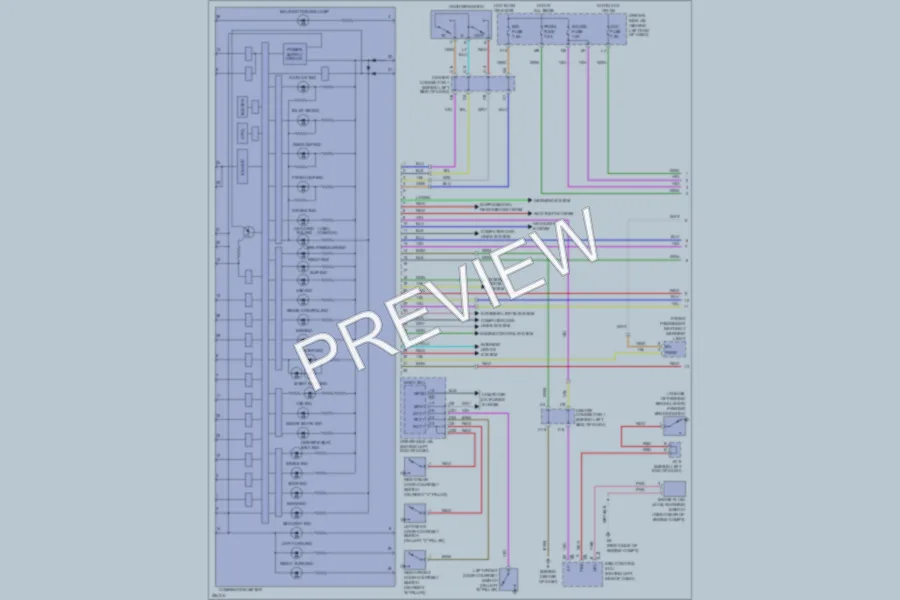 2008 Toyota Prius Instrument Cluster wiring diagram preview