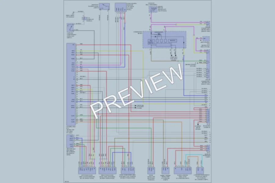 2008 Toyota Prius Power Door Locks wiring diagram preview