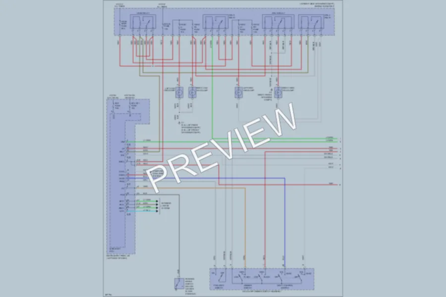 2008 Toyota RAV4 Headlights wiring diagram preview