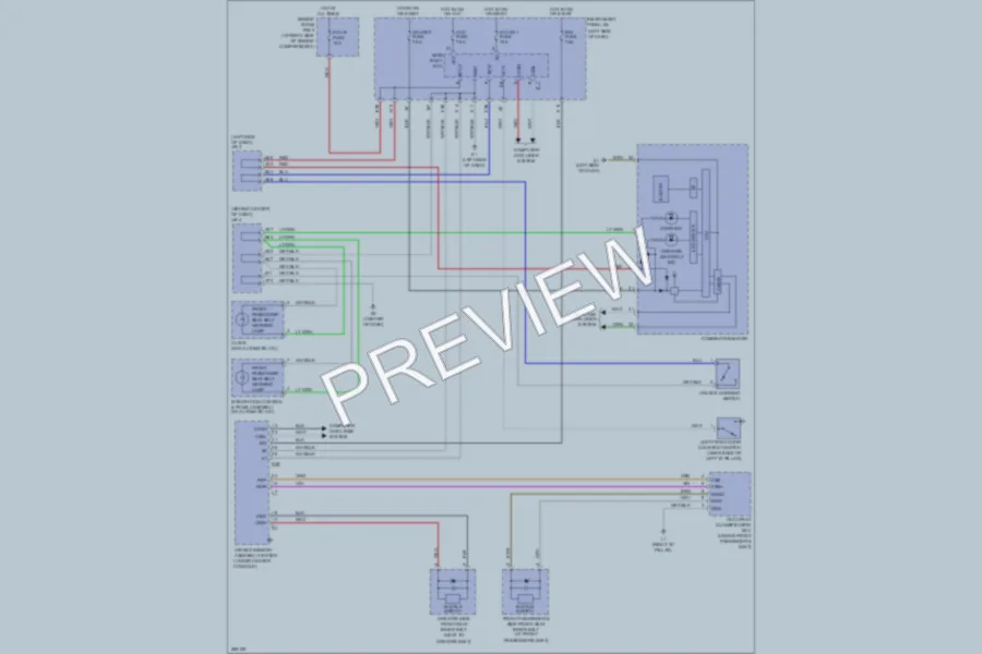 2008 Toyota RAV4 Warning Systems wiring diagram preview