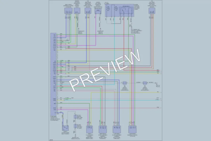 2008 Toyota Sequoia Electronic Suspension wiring diagram preview