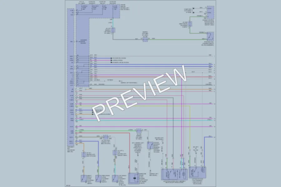 2008 Toyota Sequoia Power Door Locks wiring diagram preview