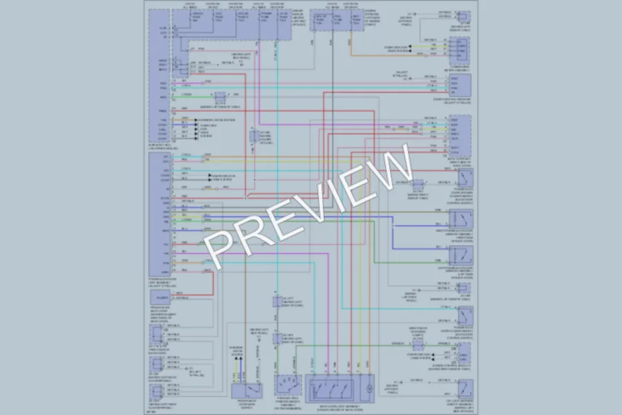 2008 Toyota Sequoia Trunk Tailgate Fuel Door wiring diagram preview