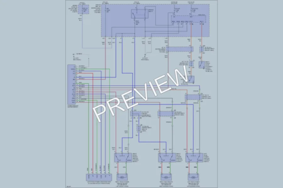 2008 Toyota Sienna Power Windows wiring diagram preview