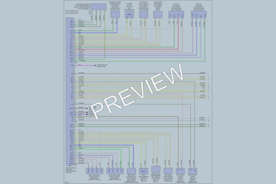 2008 Toyota Sienna Supplemental Restraints wiring diagram preview