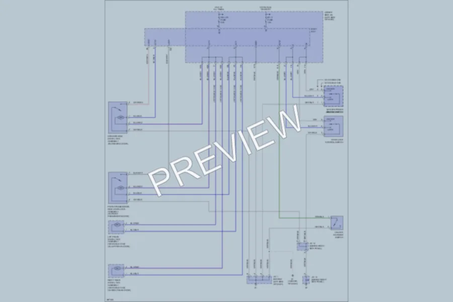 2008 Toyota Tacoma Power Door Locks wiring diagram preview