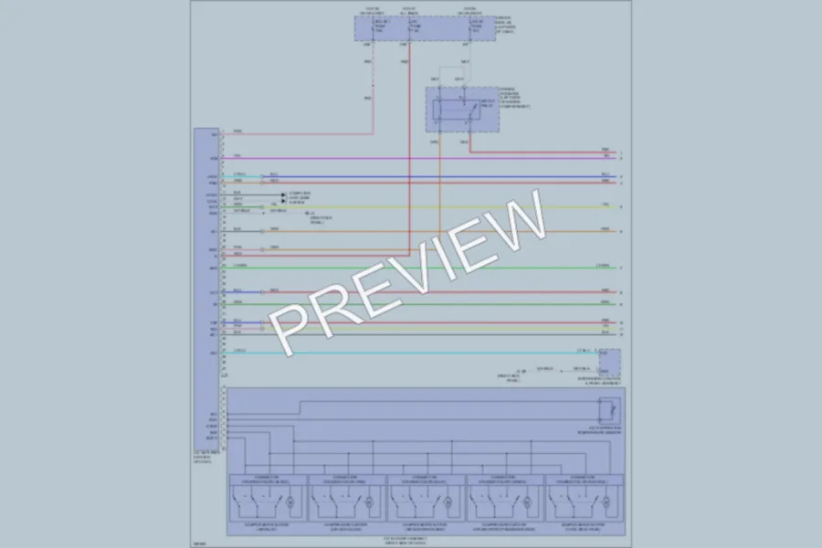 2008 Toyota Tundra Air Conditioning wiring diagram preview
