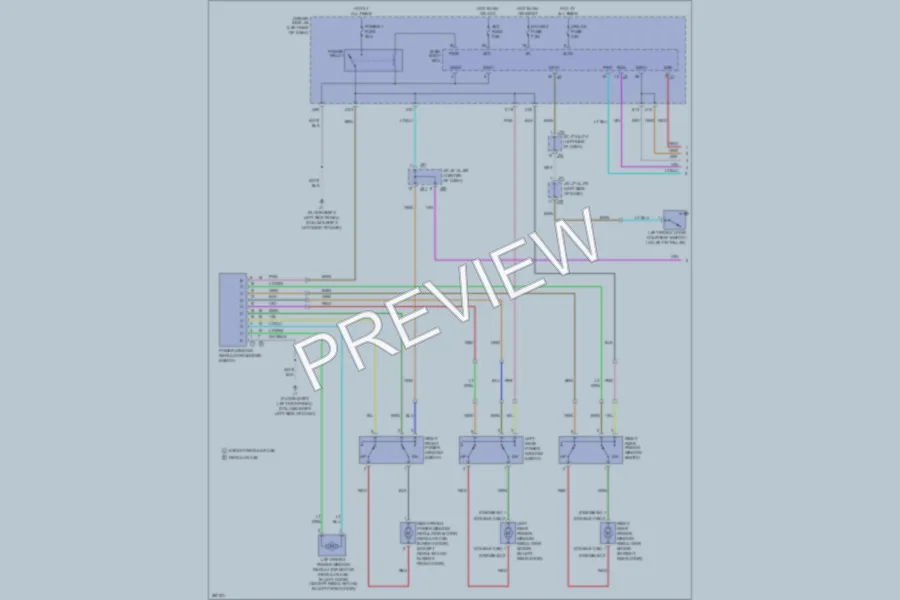 2008 Toyota Tundra Power Windows wiring diagram preview