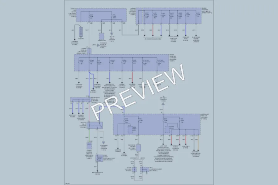 2008 Toyota Yaris Power Distribution wiring diagram preview